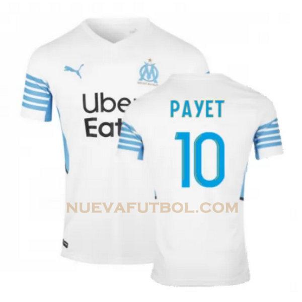 primera camiseta payet 10 marsella 2021 2022 blanco hombre