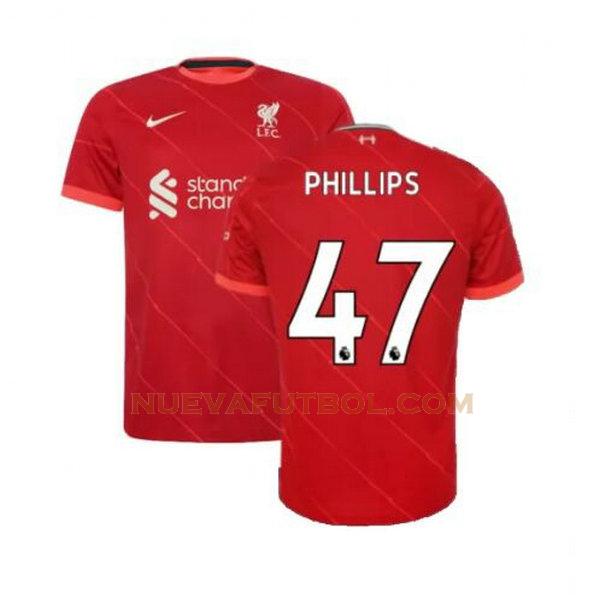 primera camiseta phillips 47 liverpool 2021 2022 rojo hombre