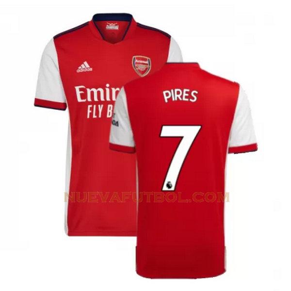 primera camiseta pires 7 arsenal 2021 2022 rojo hombre