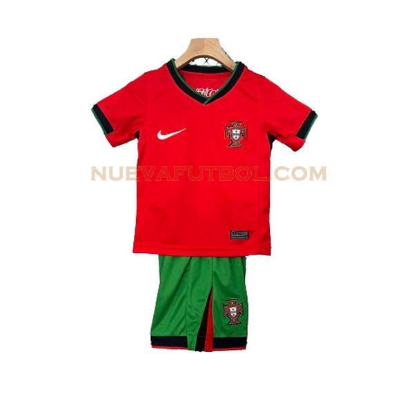 primera camiseta portugal 2024 rojo mujer