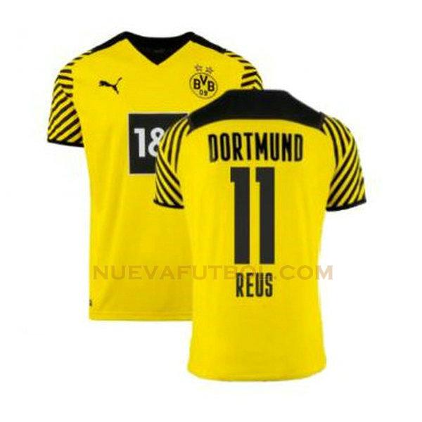 primera camiseta reus 11 borussia dortmund 2021 2022 amarillo hombre