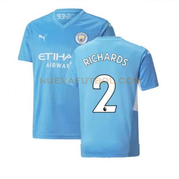 primera camiseta richards 2 manchester city 2021 2022 azul hombre