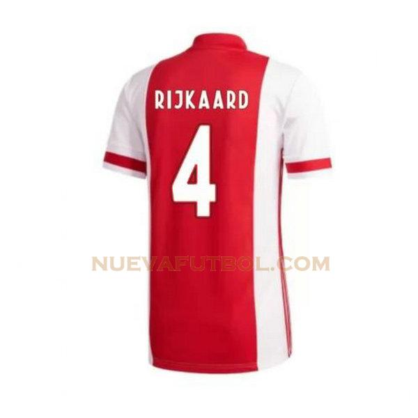 primera camiseta rijkaard 4 ajax 2020-2021 hombre