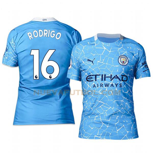 primera camiseta rodrigo 16 manchester city 2020-2021 hombre