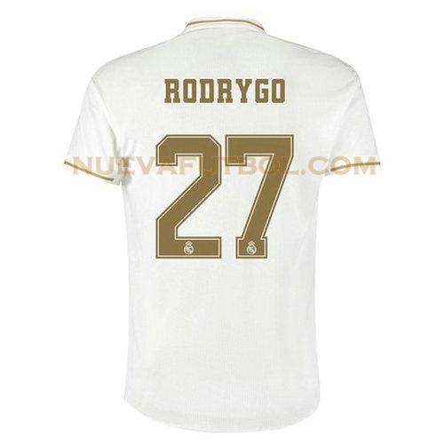 primera camiseta rodrygo 27 real madrid 2019-2020 hombre