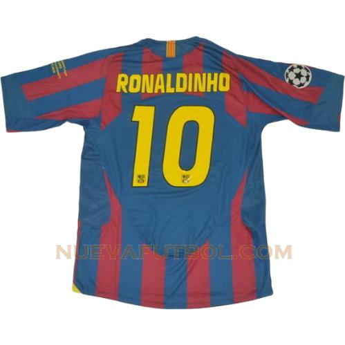 primera camiseta ronaldinho 10 barcelona 2005-2006 hombre