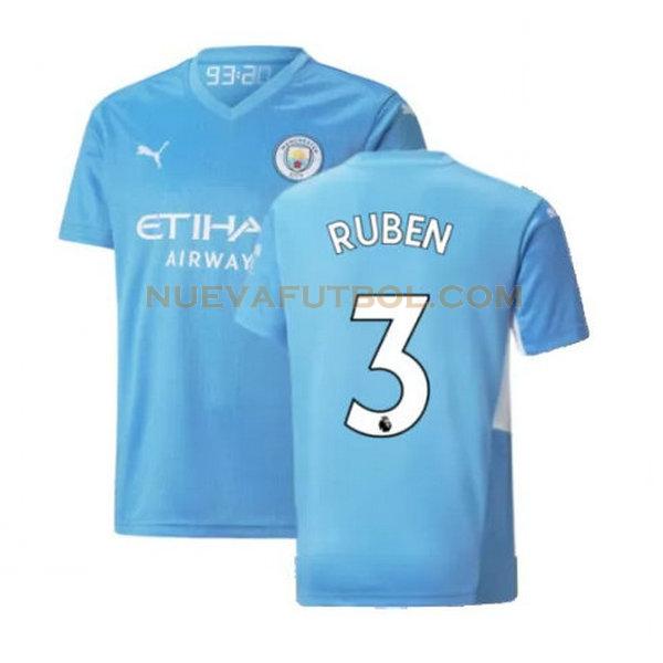 primera camiseta ruben 3 manchester city 2021 2022 azul hombre