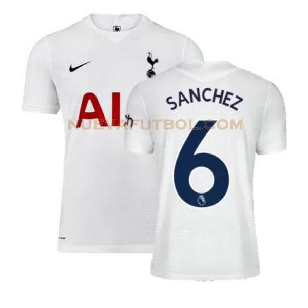 primera camiseta sanchez 6 tottenham hotspur 2021 2022 blanco hombre