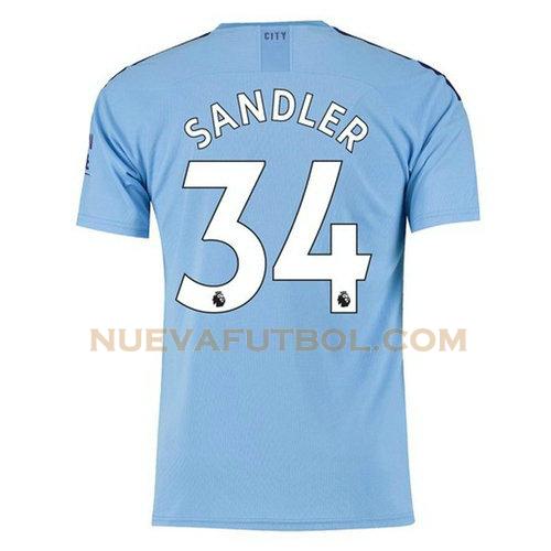 primera camiseta sandler 34 manchester city 2019-2020 hombre