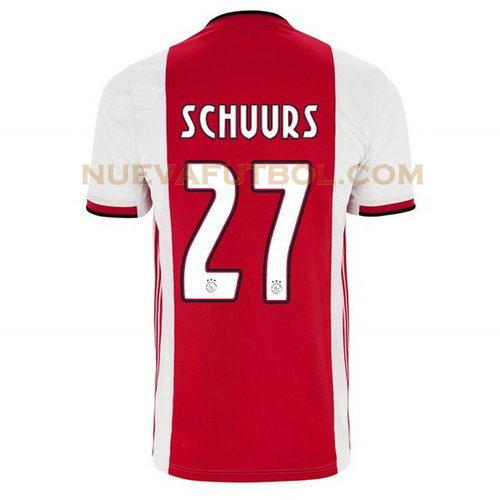 primera camiseta schuurs 27 ajax 2019-2020 hombre