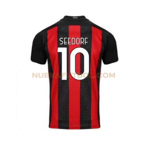 primera camiseta seedorf 10 ac milan 2020-2021 hombre