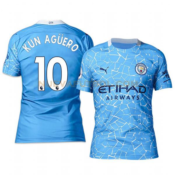 primera camiseta sergio aguero 10 manchester city 2020-2021 hombre