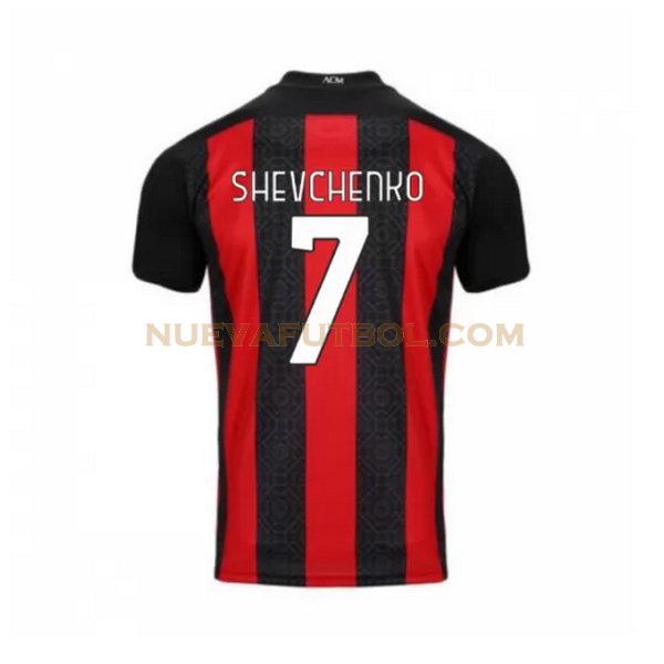 primera camiseta shevchenko 7 ac milan 2020-2021 hombre