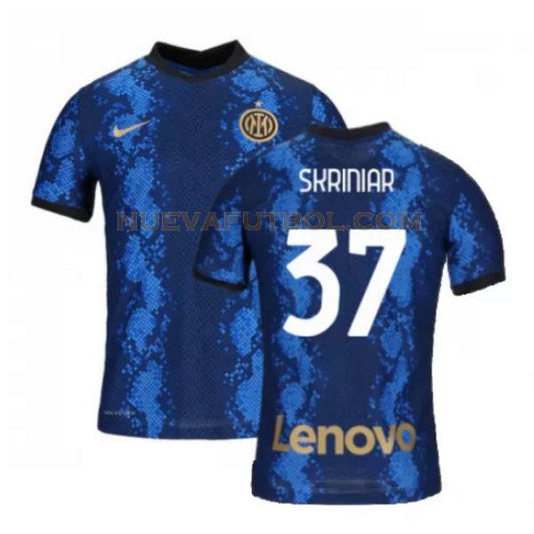 primera camiseta skriniar 37 inter milan 2021 2022 azul hombre