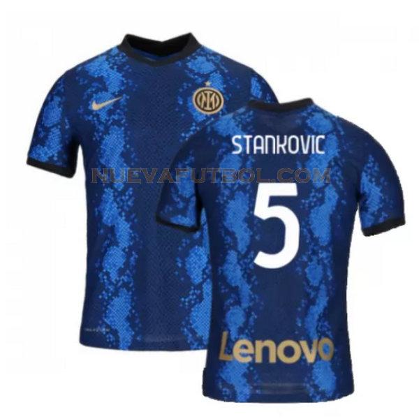 primera camiseta stankovic 5 inter milan 2021 2022 azul hombre