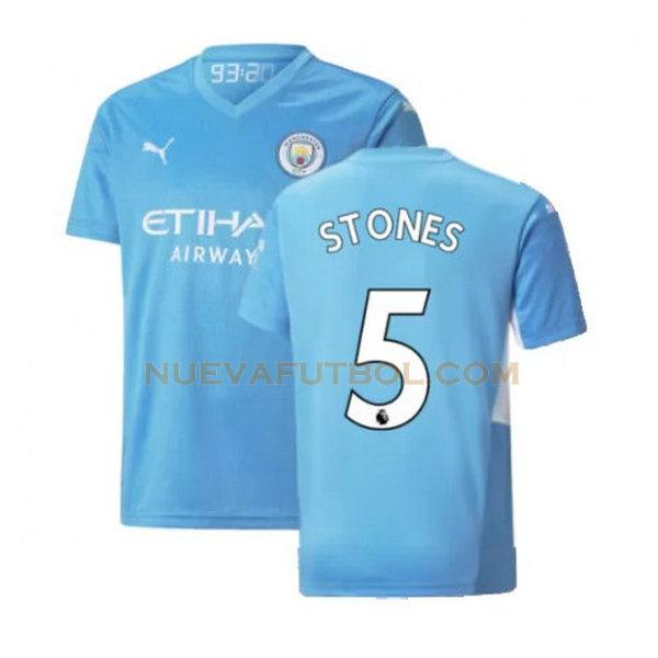 primera camiseta stones 5 manchester city 2021 2022 azul hombre