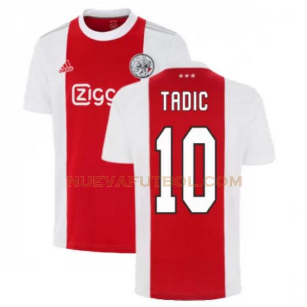 primera camiseta tadic 10 ajax 2021 2022 rojo blanco hombre