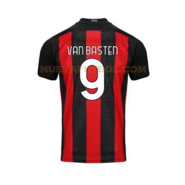 primera camiseta van basten 9 ac milan 2020-2021 hombre