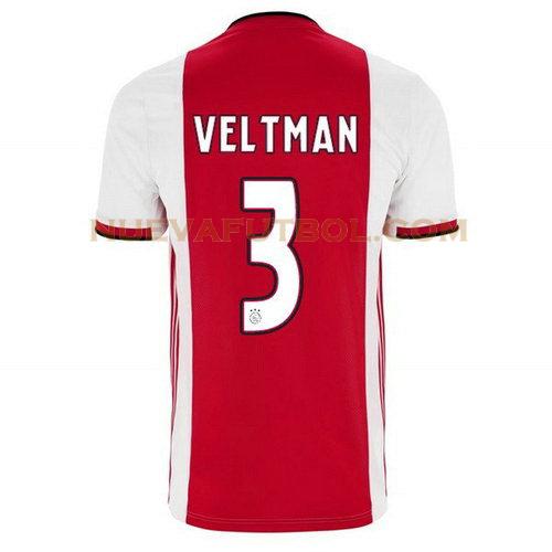 primera camiseta veltman 3 ajax 2019-2020 hombre