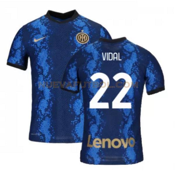 primera camiseta vidal 22 inter milan 2021 2022 azul hombre