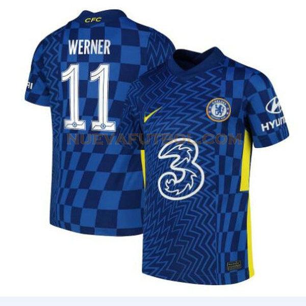 primera camiseta werner 11 chelsea 2021 2022 azul hombre