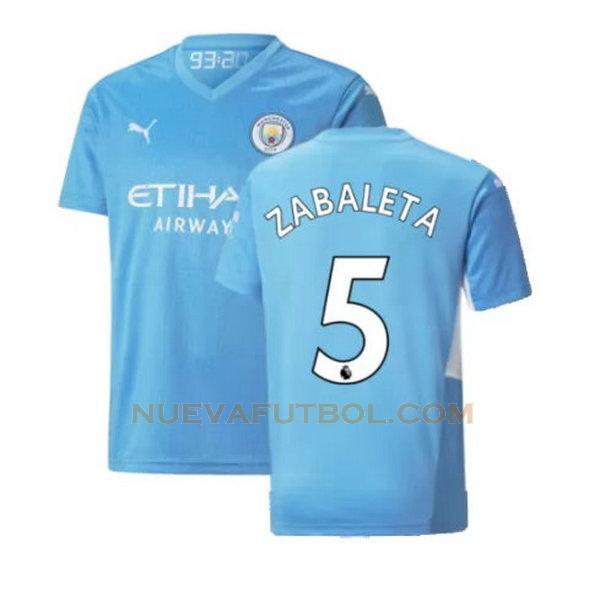 primera camiseta zabaleta 5 manchester city 2021 2022 azul hombre