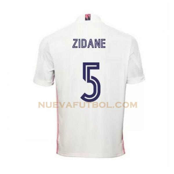 primera camiseta zidane 5 real madrid 2020-2021 hombre