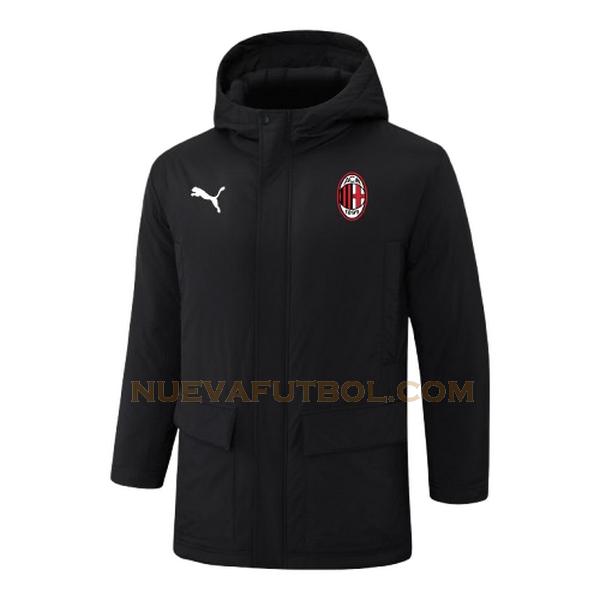 red label ropa de algodon ac milan 2024 2025 negro hombre