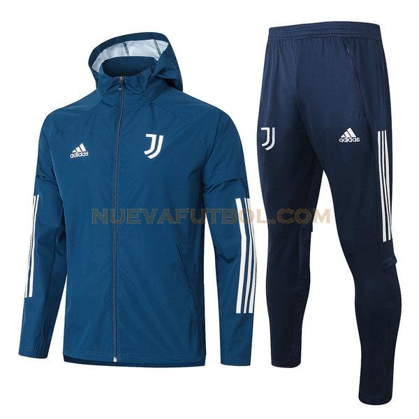 rompeviento juventus conjunto 2021 azul hombre