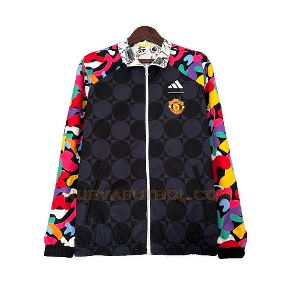 rompeviento manchester united 2023 2024 negro hombre