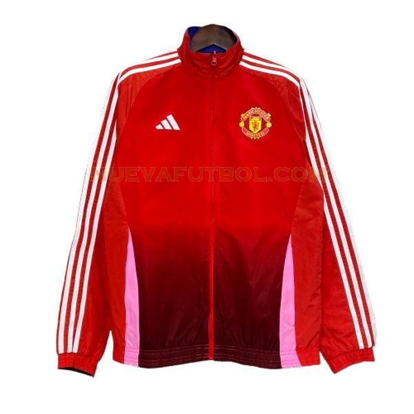 rompeviento manchester united 2024 2025 rojo hombre