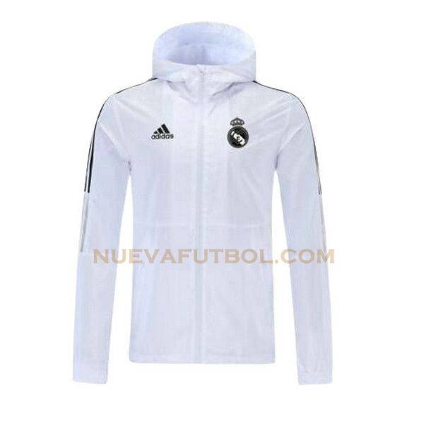 rompeviento real madrid 2021 2022 blanco hombre