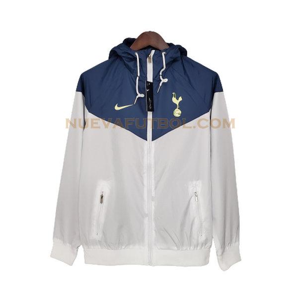 rompeviento tottenham hotspur 2021 2022 blanco azul hombre