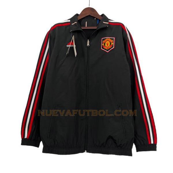 rompevientos manchester united 2023 2024 negro hombre