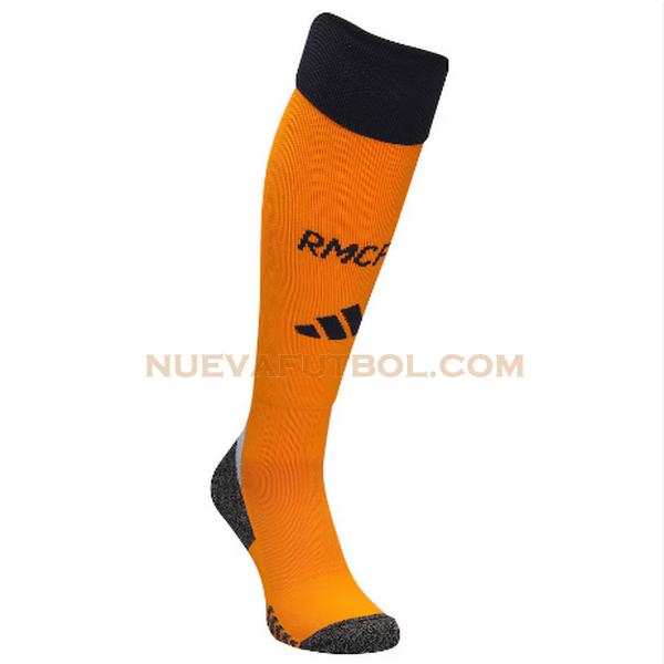 segunda calcetines real madrid 2024 2025 naranja hombre