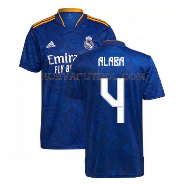 segunda camiseta alaba 4 real madrid 2021 2022 azul hombre