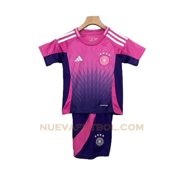 segunda camiseta alemania 2024 rosa niño