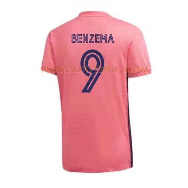 segunda camiseta benzema 9 real madrid 2020-2021 hombre