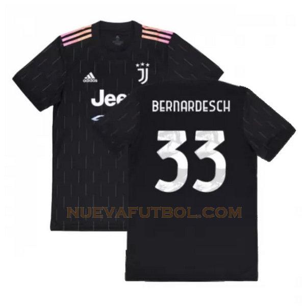 segunda camiseta bernardesch 33 juventus 2021 2022 negro hombre