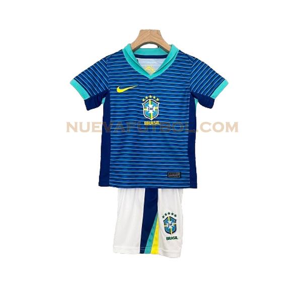 segunda camiseta brasil 2024 azul niño