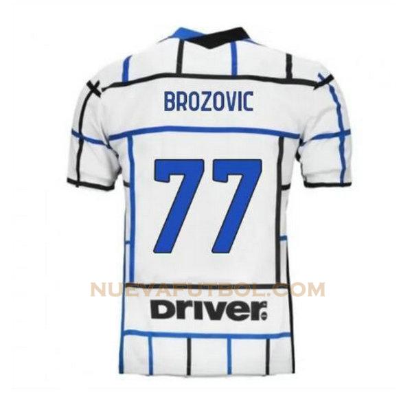 segunda camiseta brozovic 77 inter milan 2020-2021 hombre