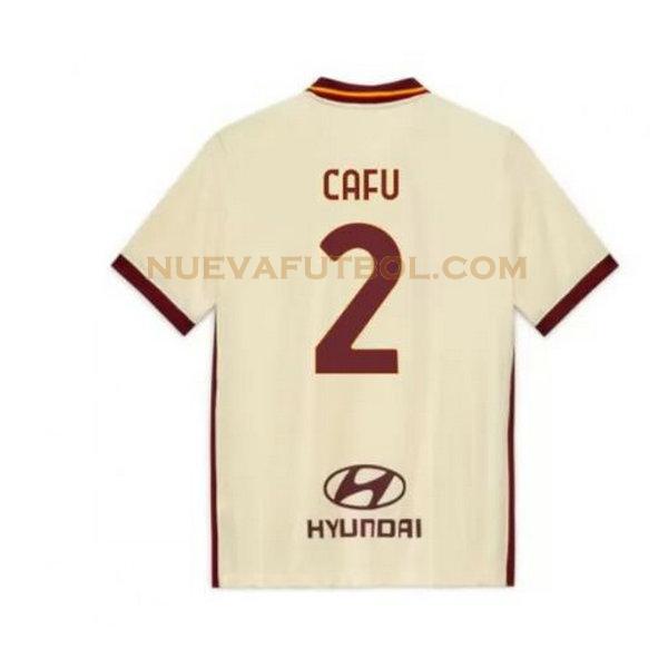 segunda camiseta cafu 2 as roma 2020-2021 hombre