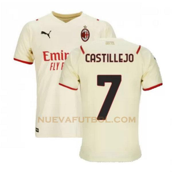 segunda camiseta castillejo 7 ac milan 2021 2022 blanco hombre