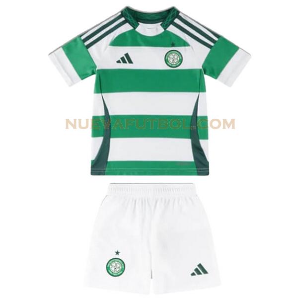 segunda camiseta celtic 2024 2025 verde blanco niño