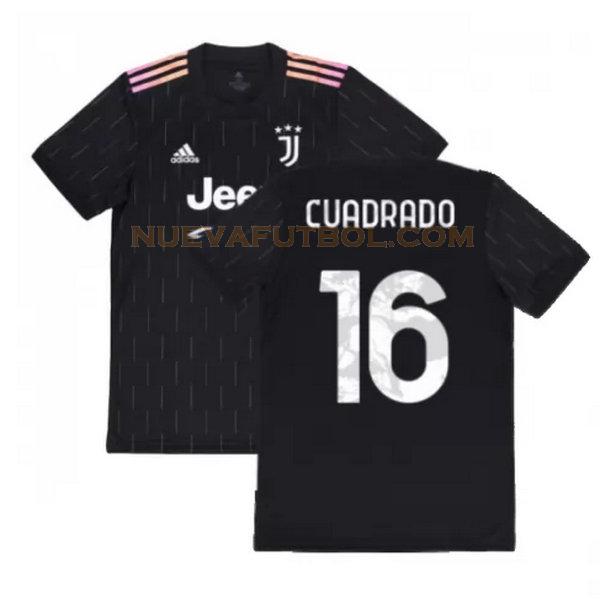 segunda camiseta cuadrado 16 juventus 2021 2022 negro hombre