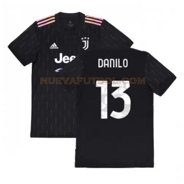 segunda camiseta danilo 13 juventus 2021 2022 negro hombre