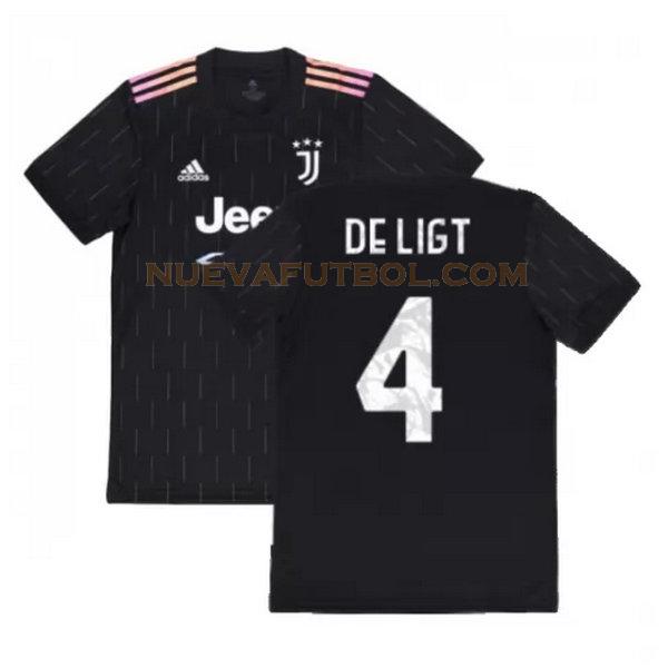 segunda camiseta de ligt 4 juventus 2021 2022 negro hombre