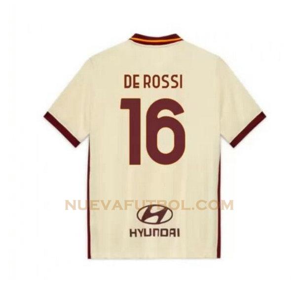 segunda camiseta de rossi 16 as roma 2020-2021 hombre