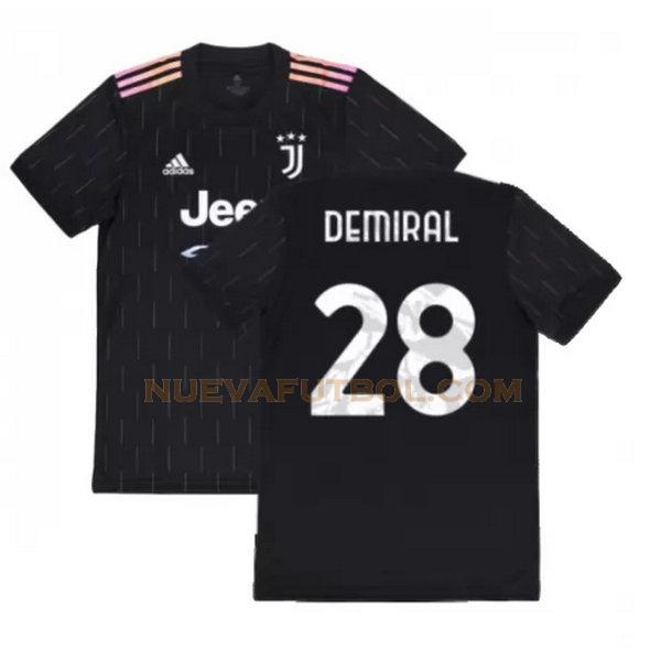 segunda camiseta demiral 28 juventus 2021 2022 negro hombre