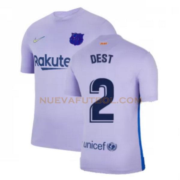 segunda camiseta dest 2 barcelona 2021 2022 amarillo hombre